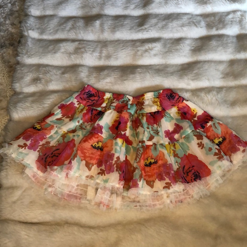 Floral Tulle 5T Skirt